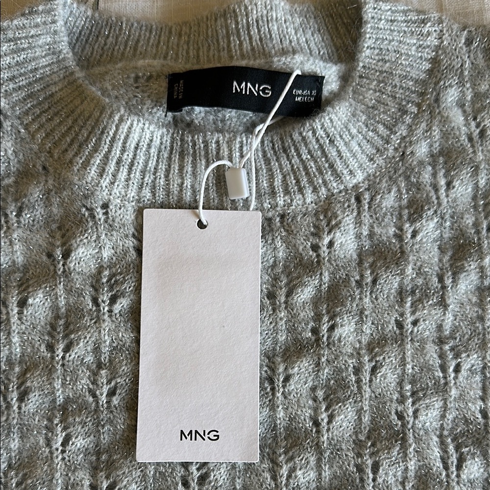 Mango Gray women’s size XS Sweater